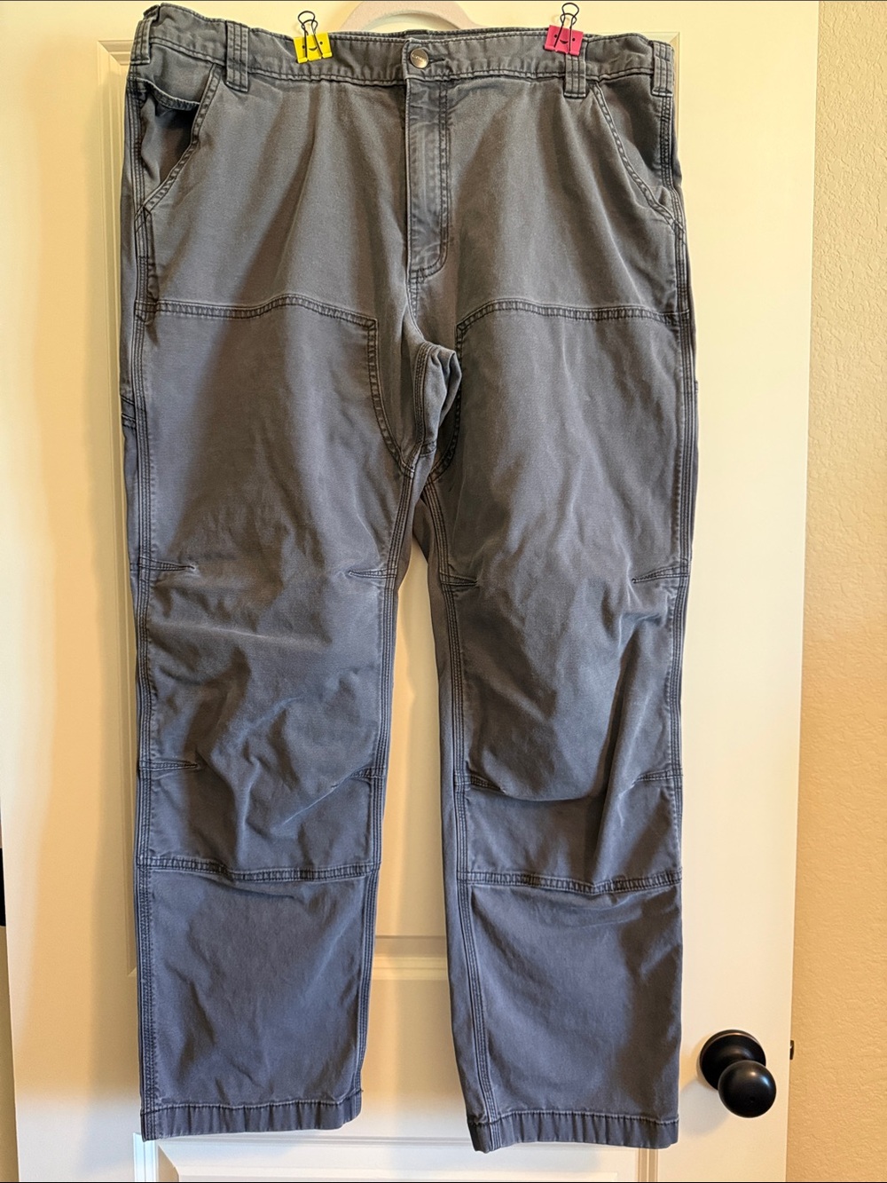 Carhartt Men's Gray Work Chinos - Relaxed Fit- 40x32